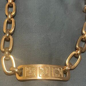 Ralph Lauren Gold Tone Vintage Necklace